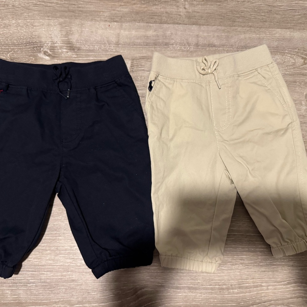 Kids Black and Tan Bottoms Set Ralph Lauren